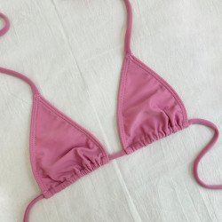 Corpiño bikini rosa clásico