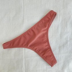 Bombacha entera bikini rosa terracota