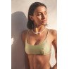 Top bikini verde claro